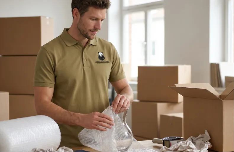 Sicheres Verpacken empfindlicher Gegenstände